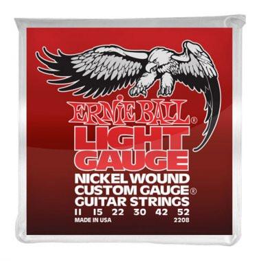 Ernie Ball 2208 Nickel Wound Custom Gauge Guitar Strings, 11-52