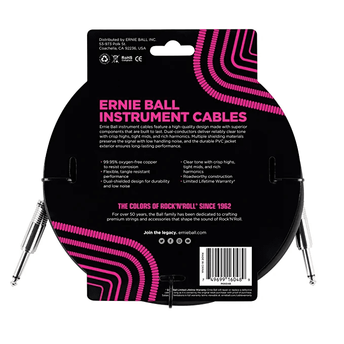 Ernie Ball 6048 Ultraflex 10' Insturment cable (3 meters)