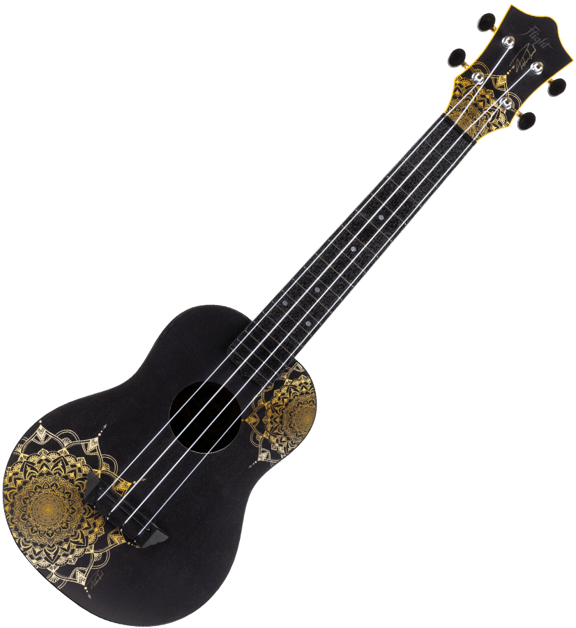 Flight TUC-40 GD ukulele (Gold Mandala)