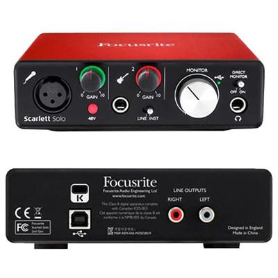 Внешняя звуковая карта focusrite scarlett solo 3rd