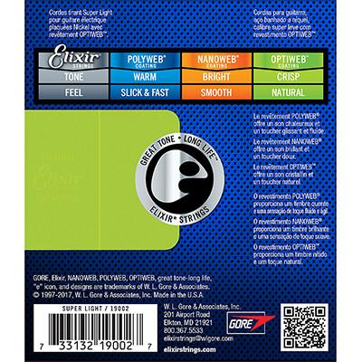 Elixir Optiweb 19002 Super Light (Электрогитара)