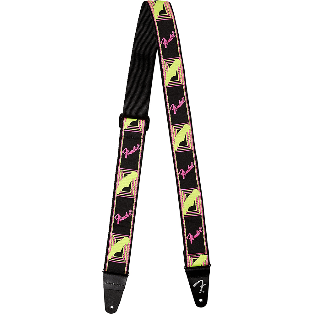 Fender Neon Monogrammed Pink/Yellow