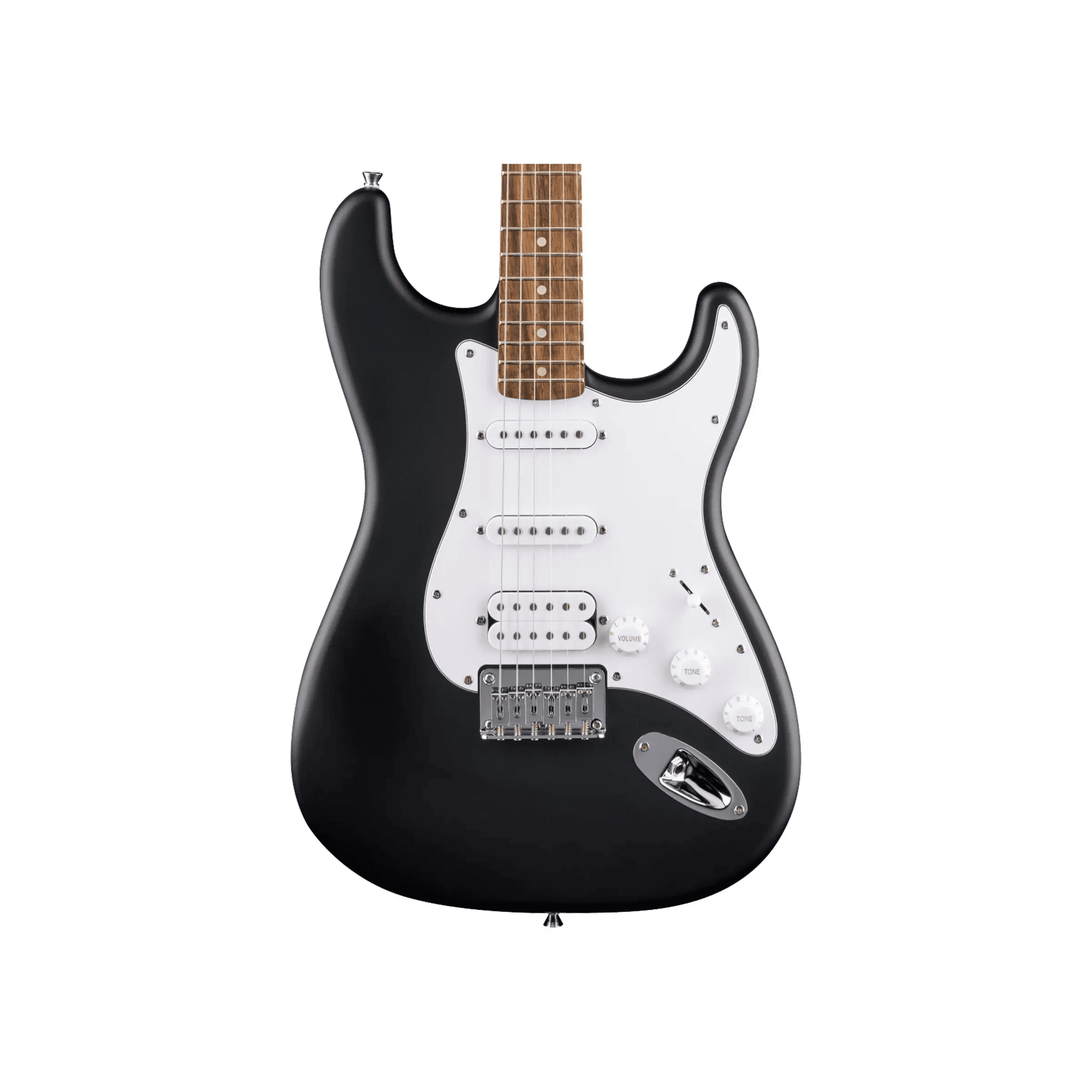 Fender SQUIER DEBUT Strat HT HSS, Laurel Fingerboard, White Pickguard, Black