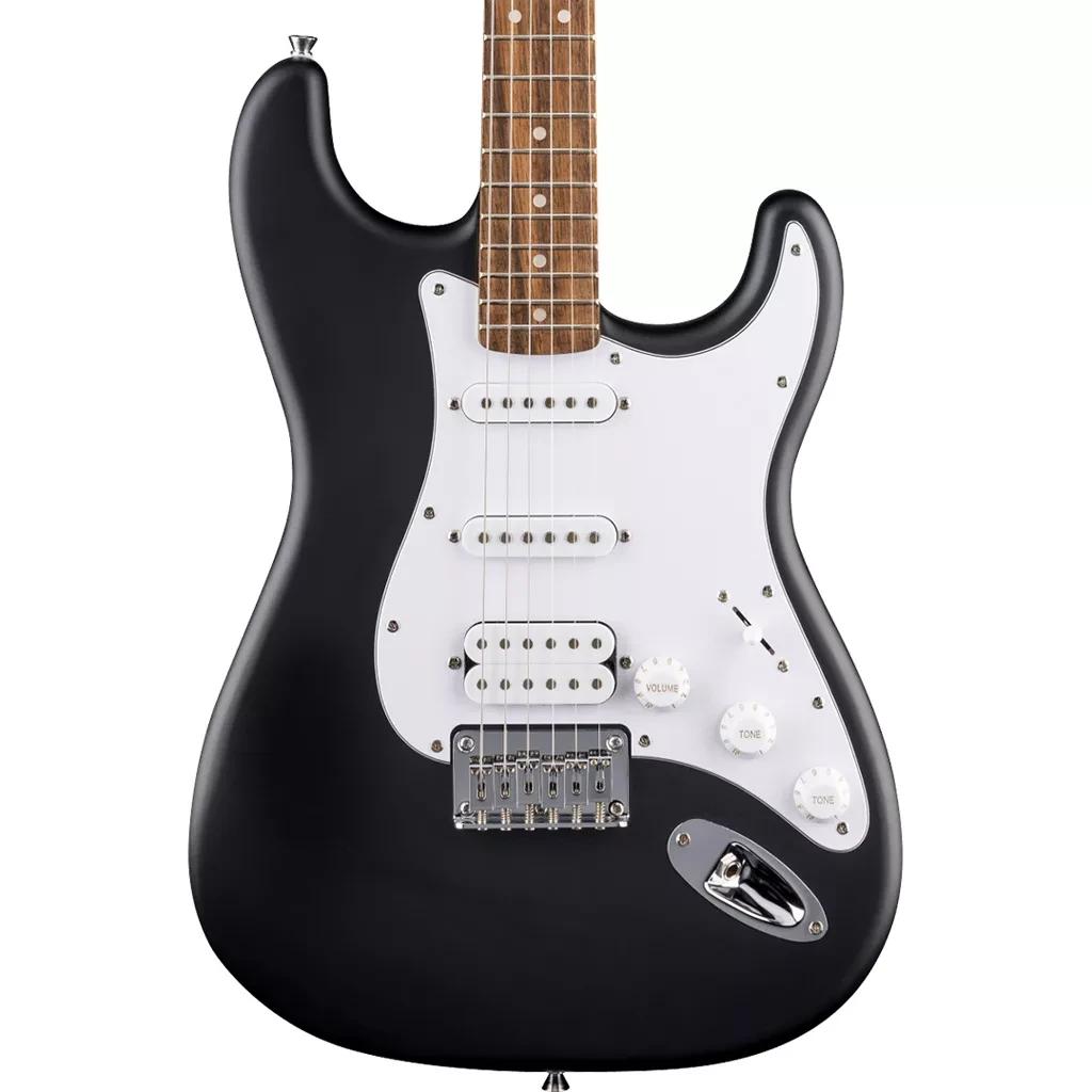 Fender Debut Collection Stratocaster HSS, Laurel Fingerboard, White Pickguard, Black