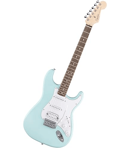 Fender SQUIER DEBUT Strat HSS, Laurel Fingerboard, White Pickguard,DAPHNE BLUE