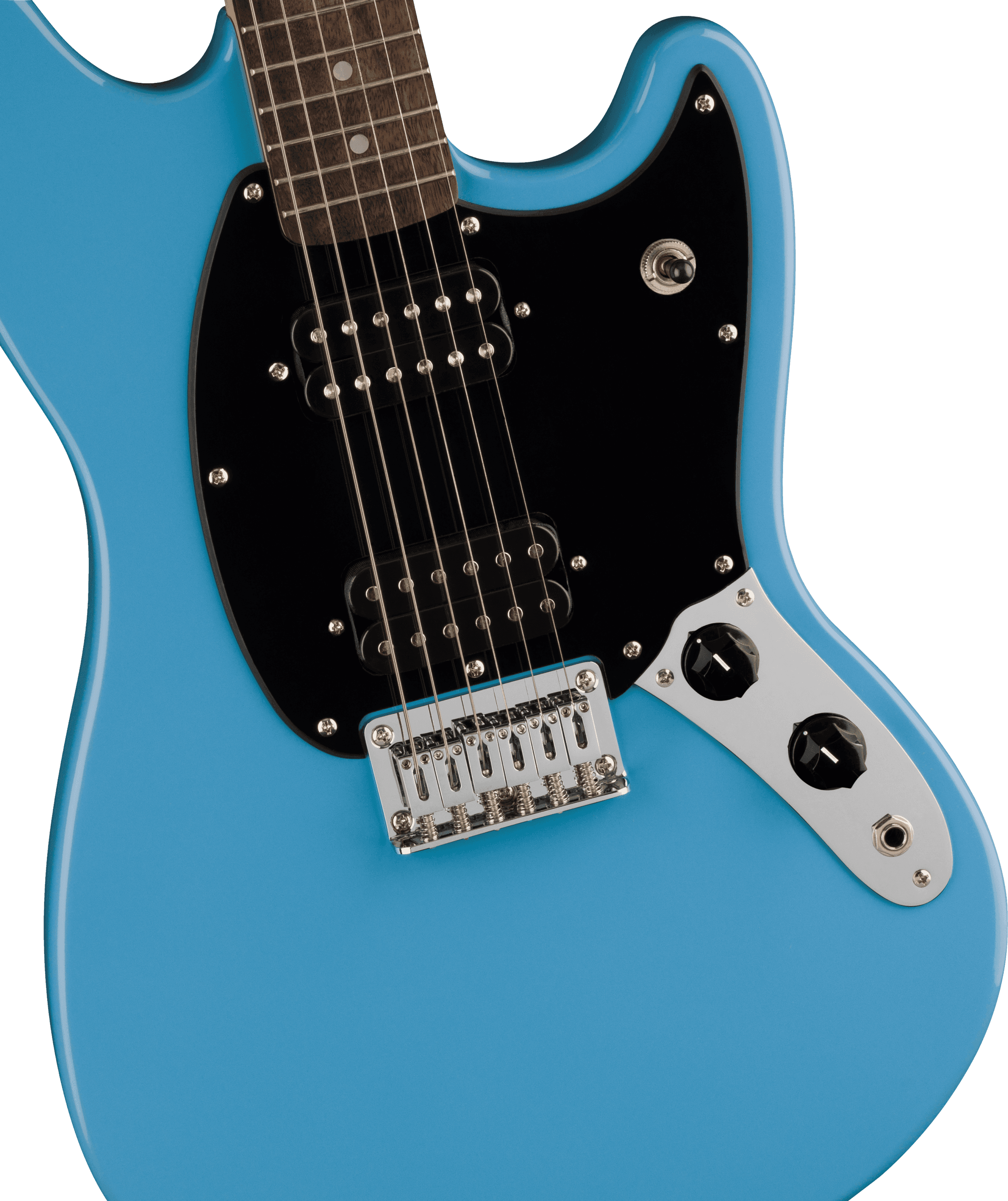 Fender SQUIER Sonic Mustang HH, Laurel Fing, Black Pickg, California Blue