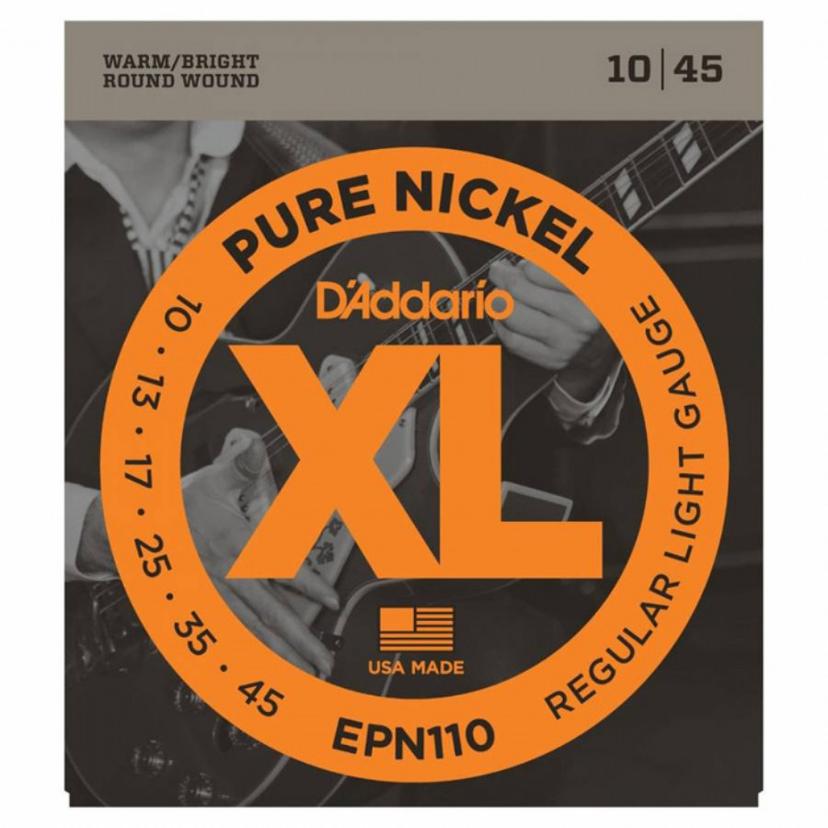 Daddario EPN110 Pure Nickel, Regular Light  10-45