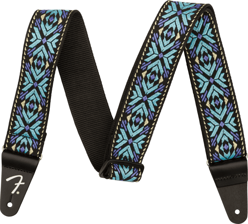 FENDER Pasadena Woven Strap, Blue Lotus, 2"