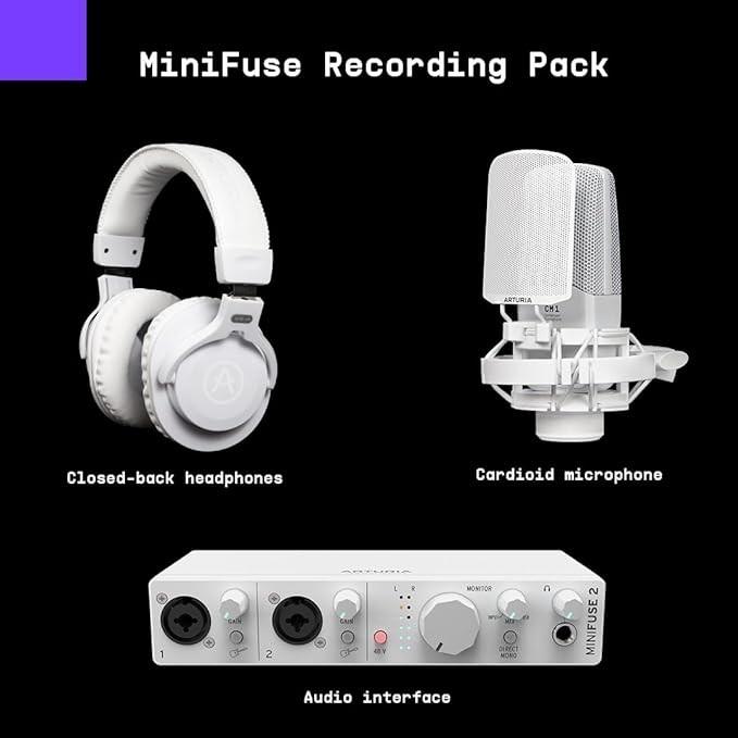 Arturia MiniFuse Recording Pack-White