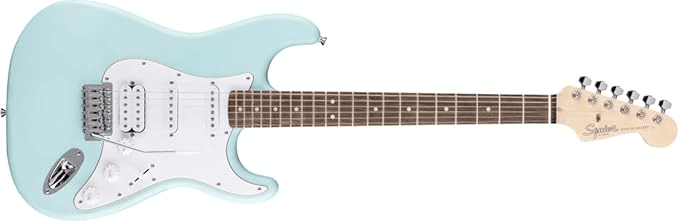 Fender SQUIER DEBUT Strat HSS, Laurel Fingerboard, White Pickguard,DAPHNE BLUE