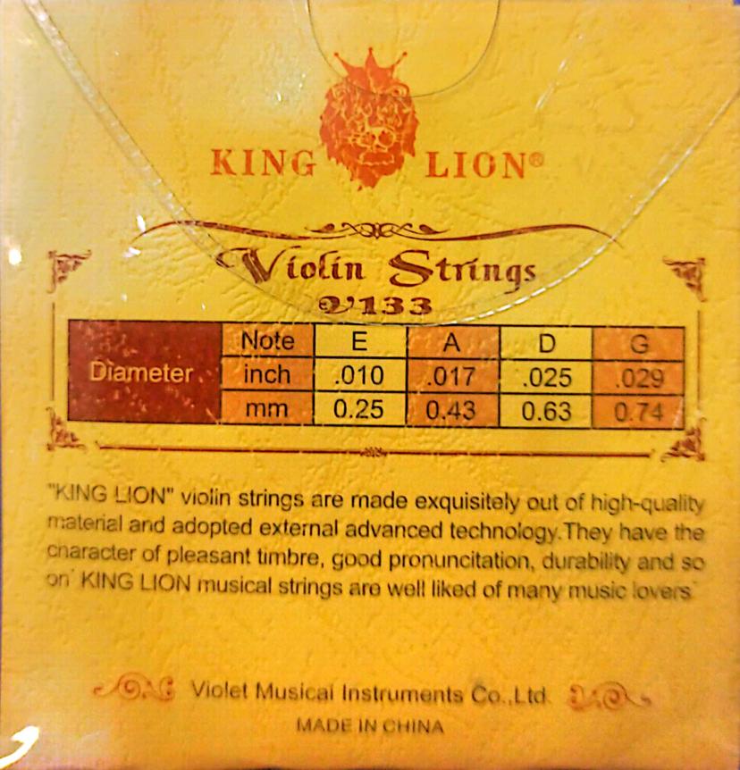 King Lion Violin Strings V133