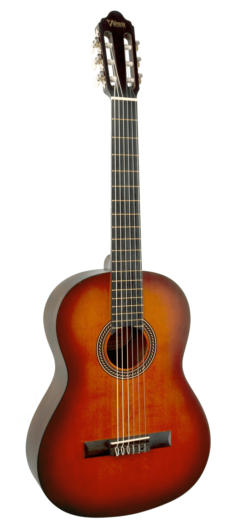Valencia VC204CSB Classical Guitar, Classic Sunburst