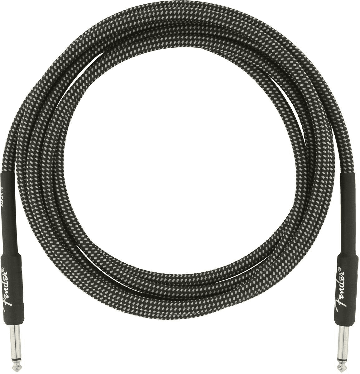 FENDER Pro Series Instrument Cables, 10', Gray Tweed