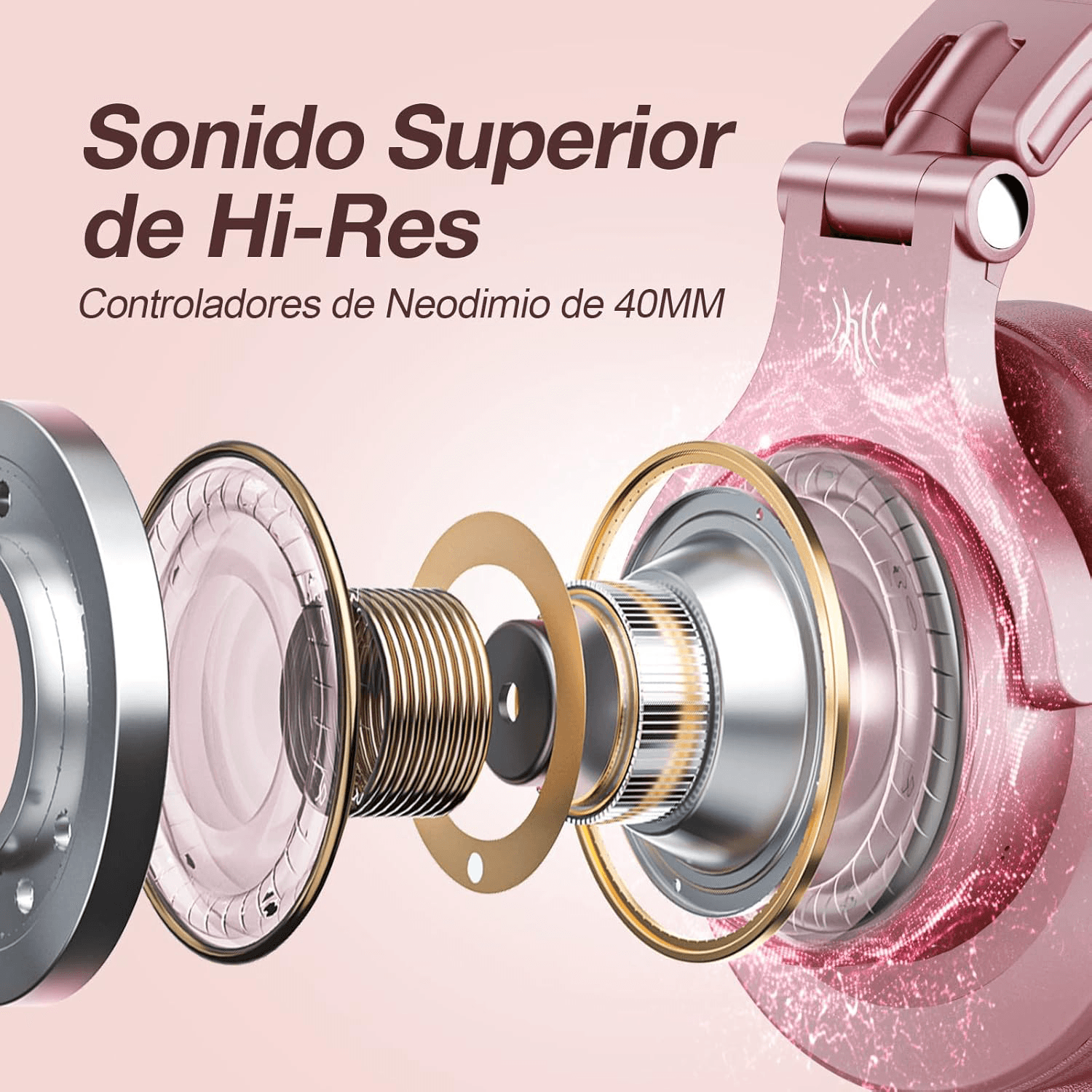 OneOdio A70 Rose-gold