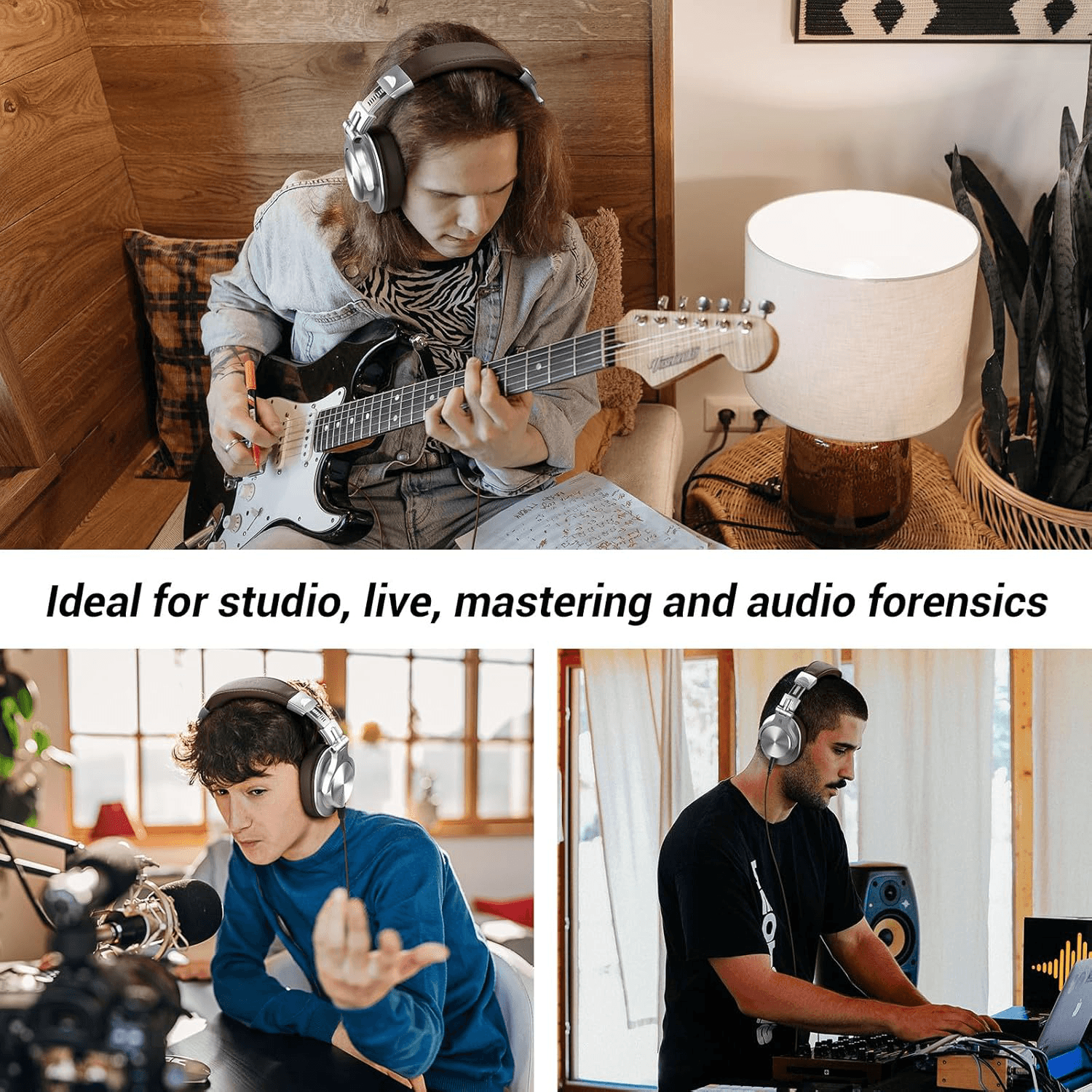 OneOdio A70 Silver-brown