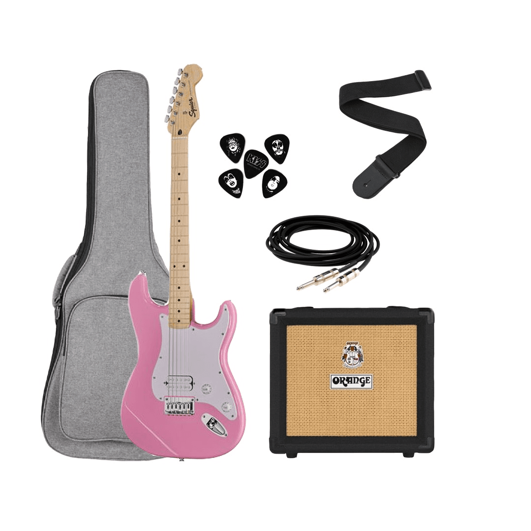 Fender Squier Sonic Strat HT H Flash Pink - Pack