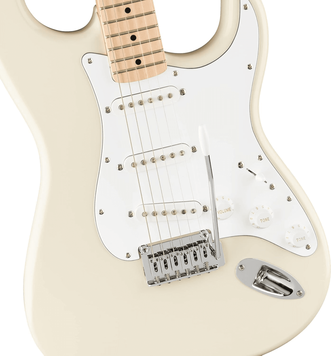 Fender SQUIER Affinity Series Strat Maple Fing, White Pickg, Olympic White
