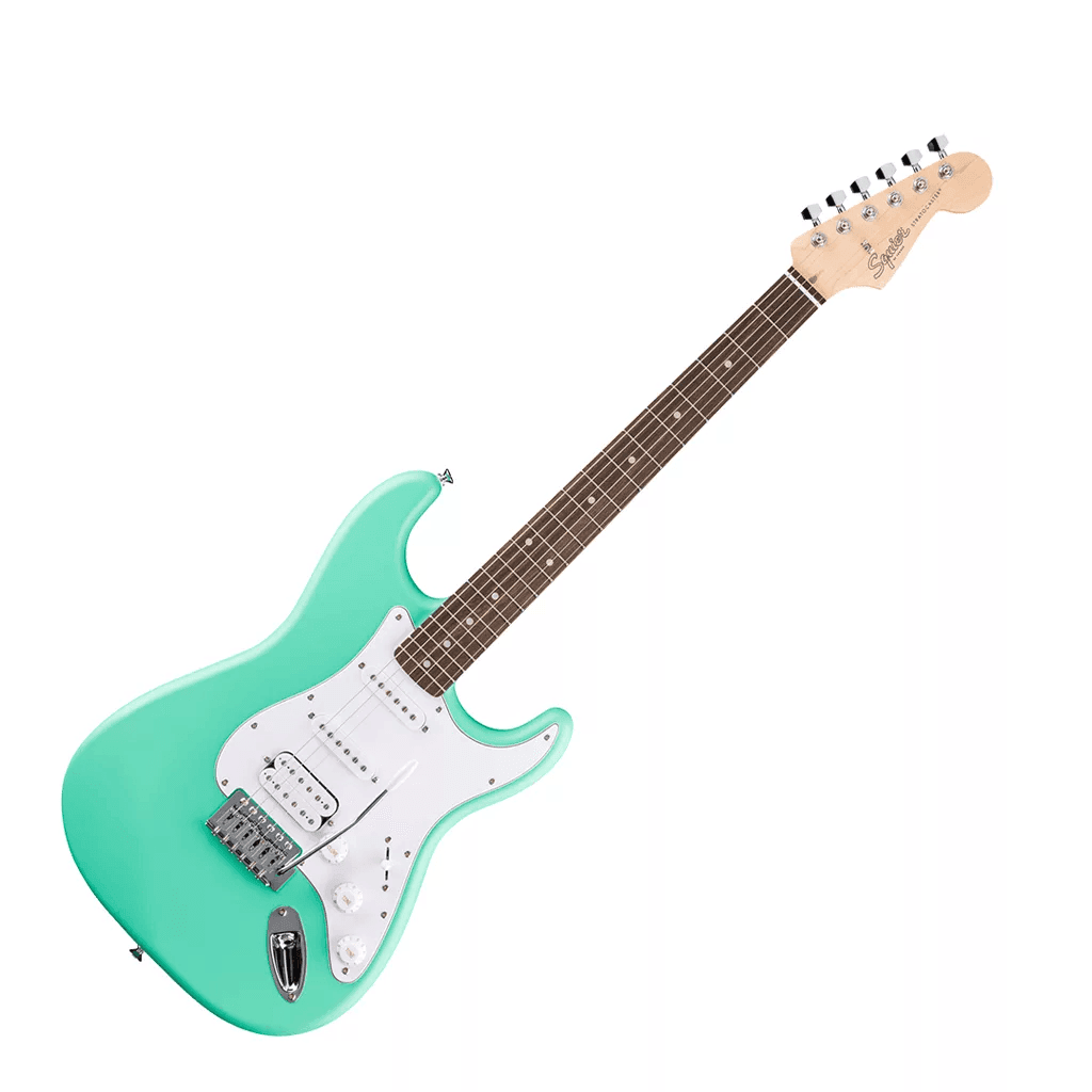 Fender SQUIER DEBUT Strat HSS, Laurel Fingerboard, White Pickguard,SEA FOAM GREEN
