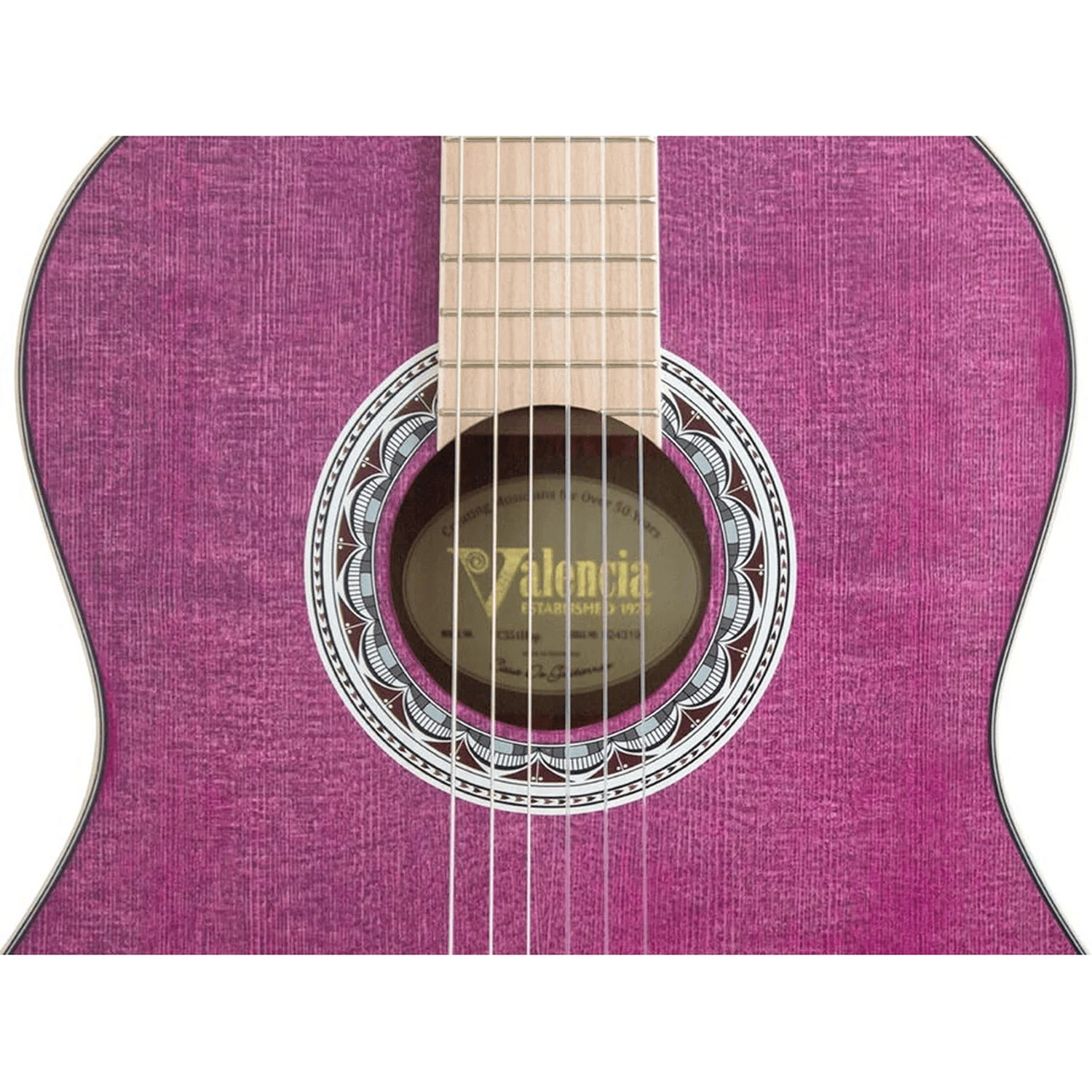 Valencia VC354PP Classical Guitar, Purple
