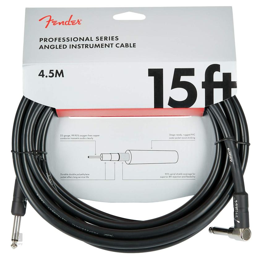 Fender Prof. Cable 4.5 m A/S Black