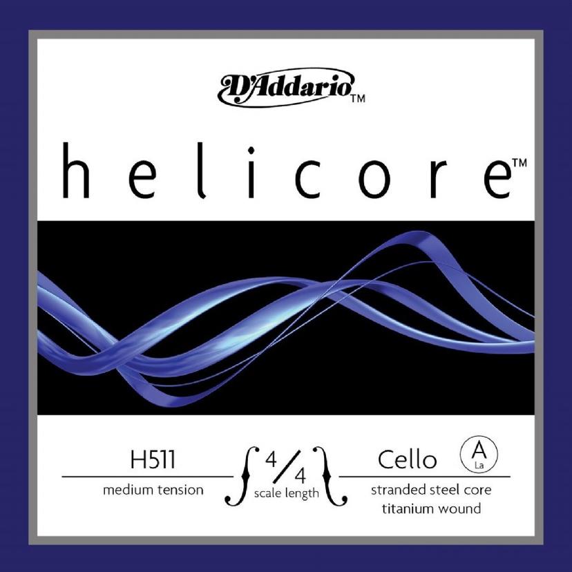 Daddario H511 Helicore Cello Single A String 4/4