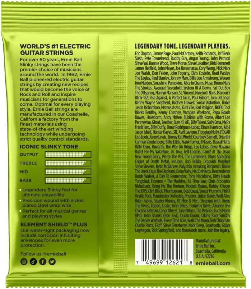 Ernie Ball 2621 7-String Nickel Electric Guitar Strings 10-56