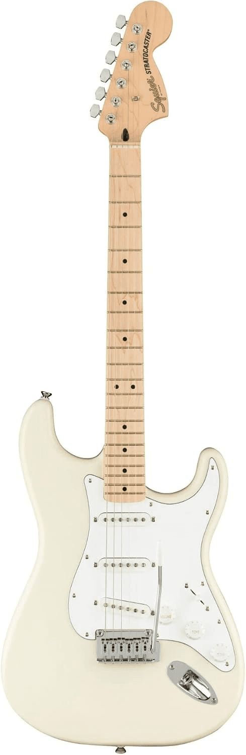 Fender SQUIER Affinity Series Strat Maple Fing, White Pickg, Olympic White