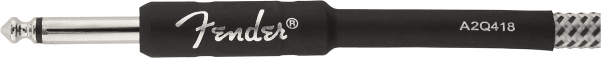 FENDER Pro Series Instrument Cables, 10', Gray Tweed