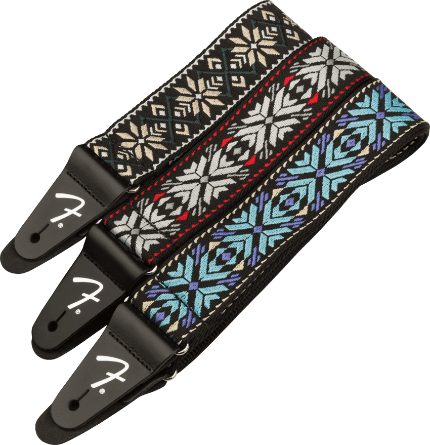 FENDER Pasadena Woven Strap, Blue Lotus, 2"