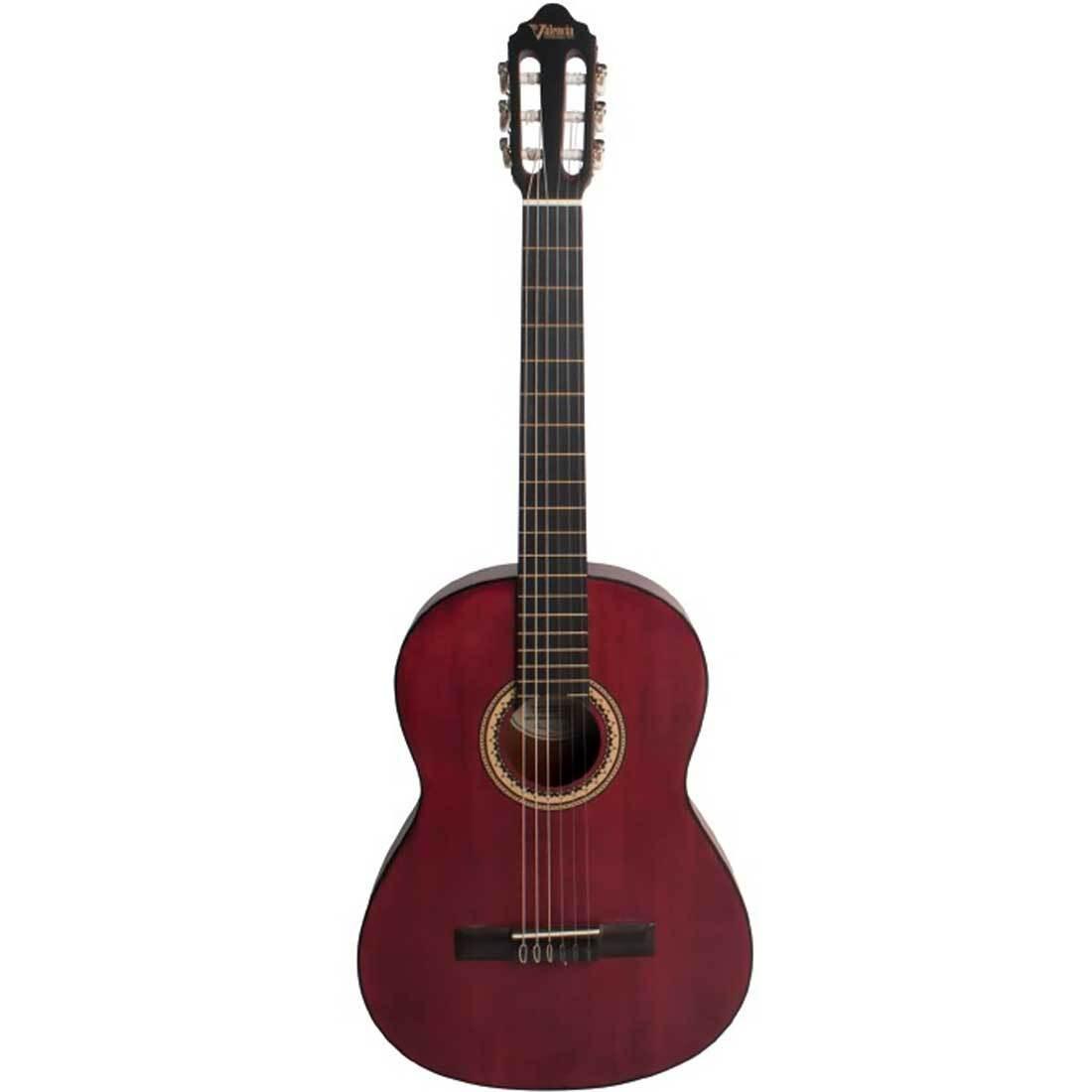 Valencia VC204TWR classical guitar, trans. Wine red