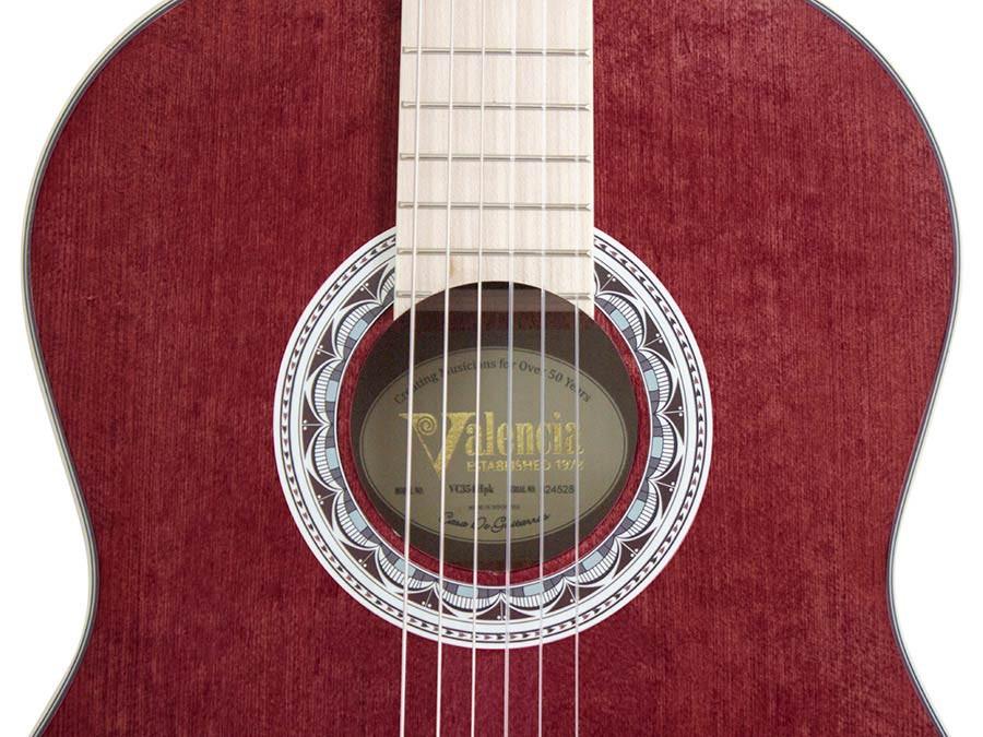 Valencia VC354WR classical Guitar, Wine Red